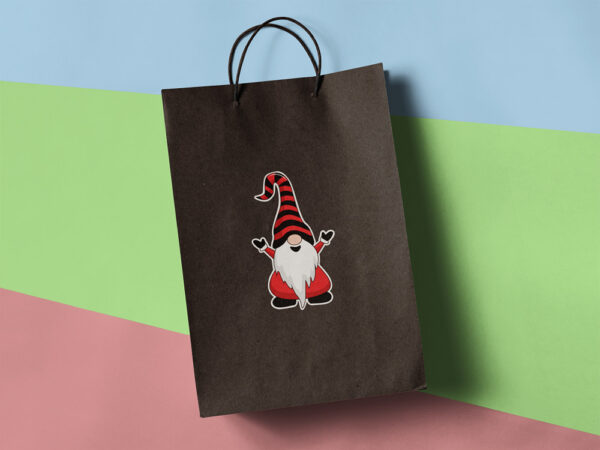 Paper gift bag with Gnome