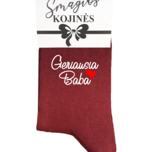 Printed Sock for Women ,,Geriausia baba,,