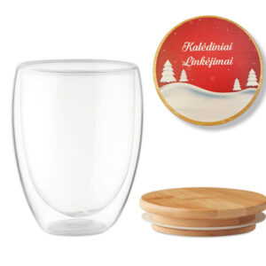 Double glass cup ,,Kalediniai linkejimai,,