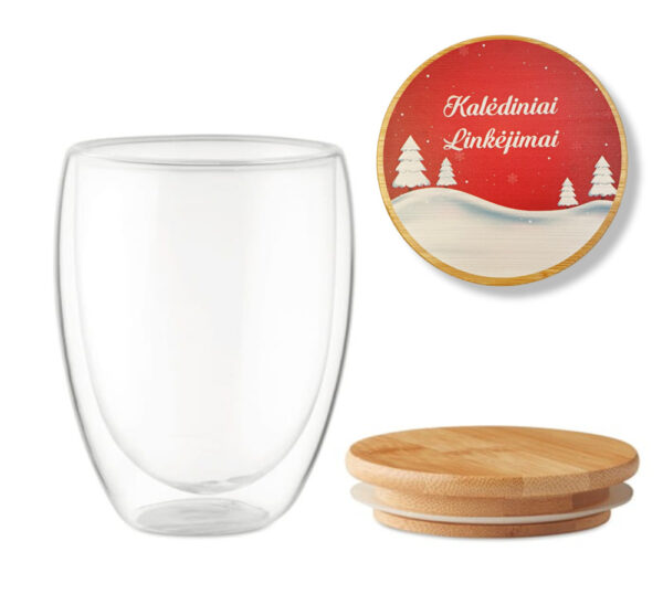 Double glass cup ,,Kalediniai linkejimai,,
