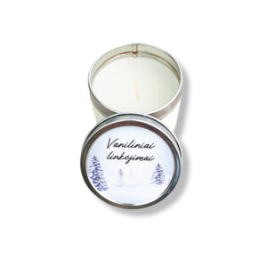 Soy Wax Candle ,,Vaniliniai linkejimai,,