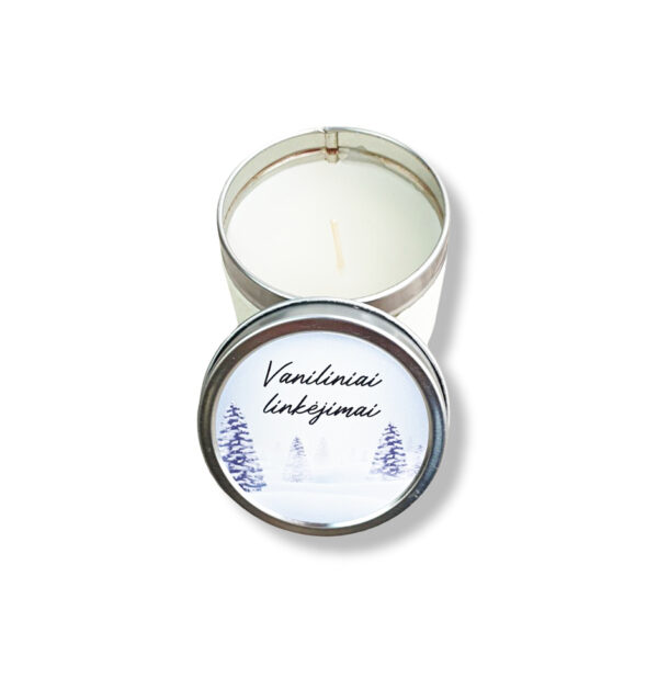 Soy Wax Candle ,,Vaniliniai linkejimai,,