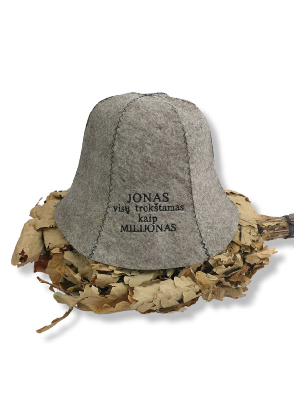 Personalised Sauna hat,, ANY TEXT,, - Image 5