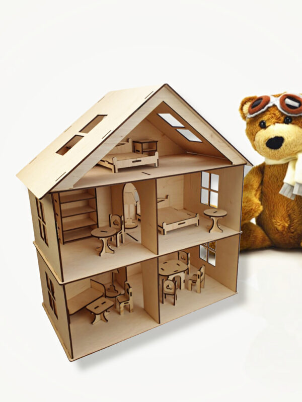 Wooden doll house - Image 4