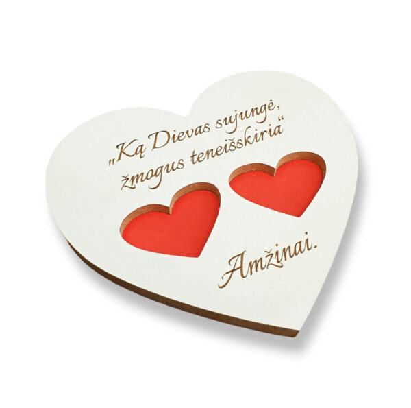 Ring heart ,,Ka Dievas sujunge..,,