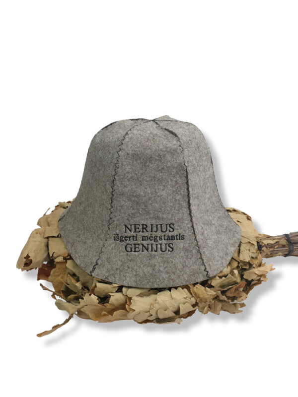 Personalised Sauna hat,, ANY TEXT,, - Image 4