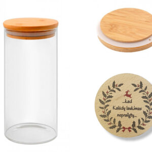 Jar with Lid ,,..kad Kaledu laukimas neprailgtu...,,