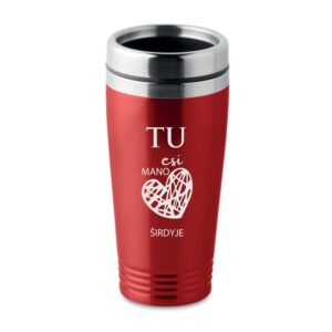 Travel Thermal cups ,,Tu esi mano sirdyje,,