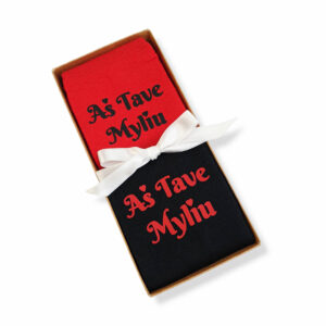 Printed Sock set for a couple  ,,As tave myliu,,