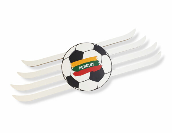 Personalised Medal hanger with a  football ball - Image 2