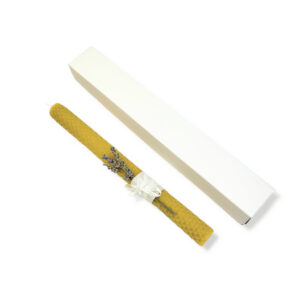 NATURAL WAX CHRISTENING CANDLE ,,Lavender,,