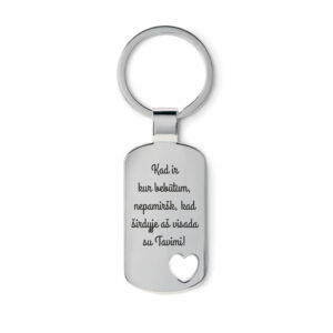 Metal keychain  ,,Kad ir kur bebutum...,,