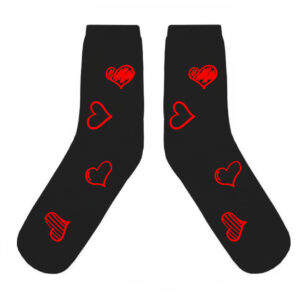 Printed Sock for Men ,,Heart,,
