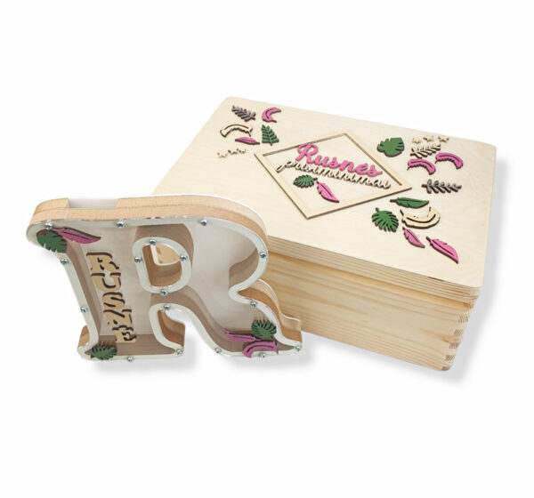 Personalised Memory box with piggy bank