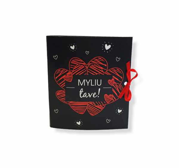 Greeting card with chocolate ,,Myliu tave,, - Image 3