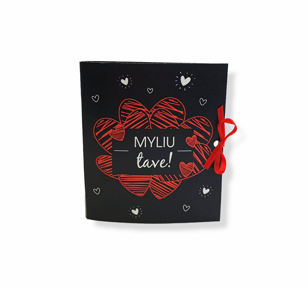 Greeting card with chocolate ,,Myliu tave,, - Image 3