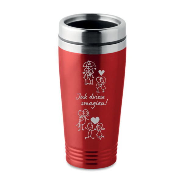 Travel Thermal cups ,,Juk dviese smagiau,,