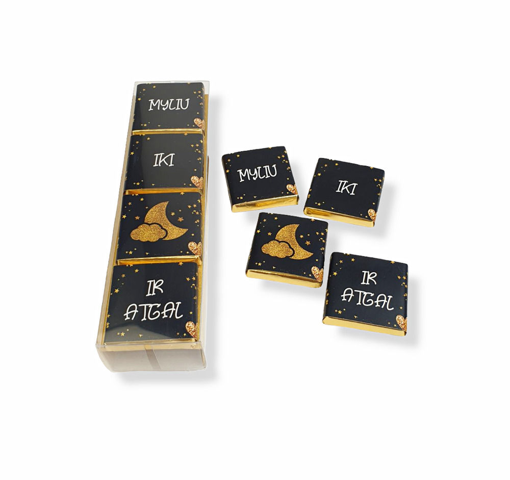 Mini chocolate set ,,Myliu iki menulio ir atgal,,