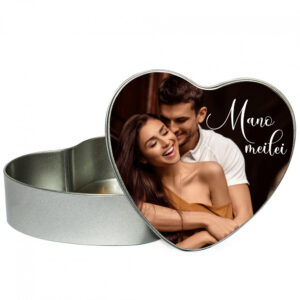 Personalised Metal  box with photo ,,Mano meilei,,