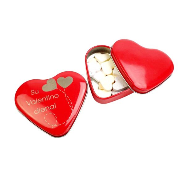 Small metal candy box ,,Su Valentino diena,,