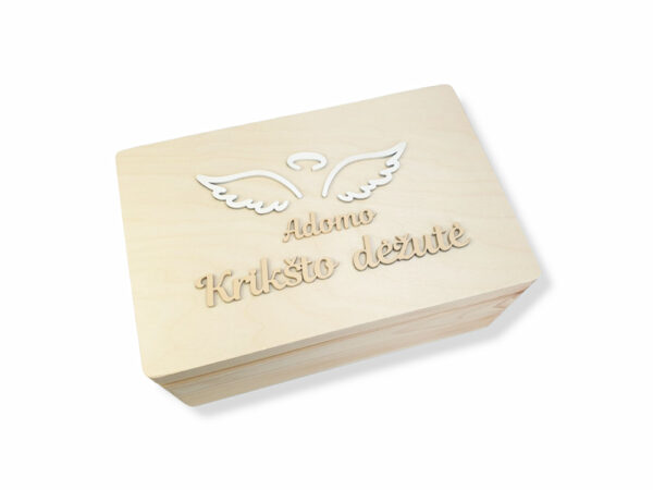 Personalised Memory box ,,Adomo Kriksto dezute,, (Any name) - Image 3