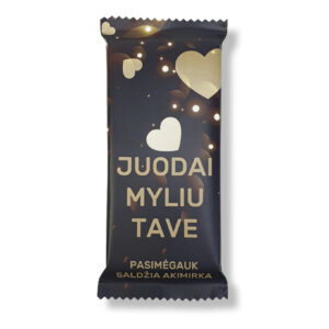 Chocolate Bar ,,Juodai myliu tave,,