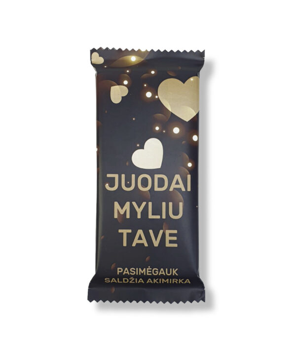 Chocolate Bar ,,Juodai myliu tave,,