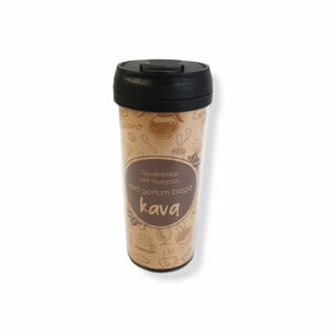Travel cup ,,Gyvenimas per trumpas,kad gertum bloga kava,,