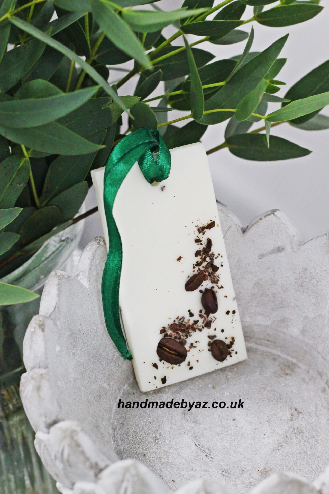 Soy Wax Wardrobe Fresheners with coffee bean (rectangle)