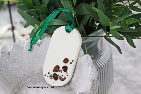 Soy Wax Wardrobe Fresheners with coffee bean (oval)