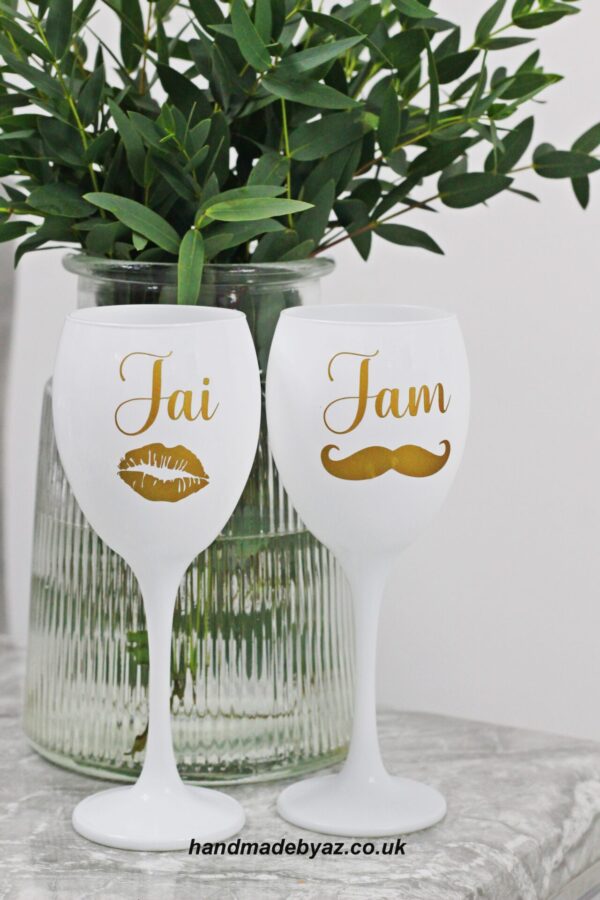 Wine Glass set  ,,Jai & Jam,, - Image 2