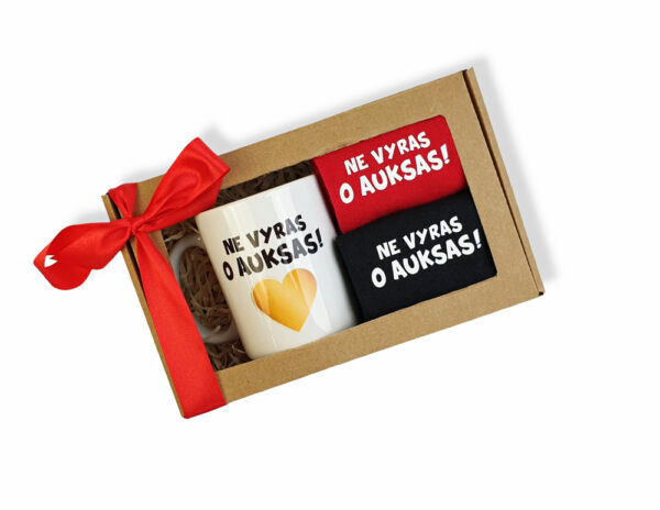 Gift set for men  ,,Ne vyras,o auksas,,