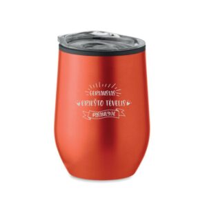 DOUBLE WALL TRAVEL MUG ,,Geriausias Kriksto tevelis pasaulyje,,