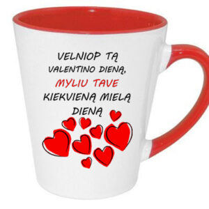 Latte Cup  „Velniop ta Valentinio diena...,,