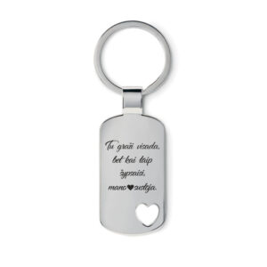 Metal keychain  ,,Tu grazi visada...,,