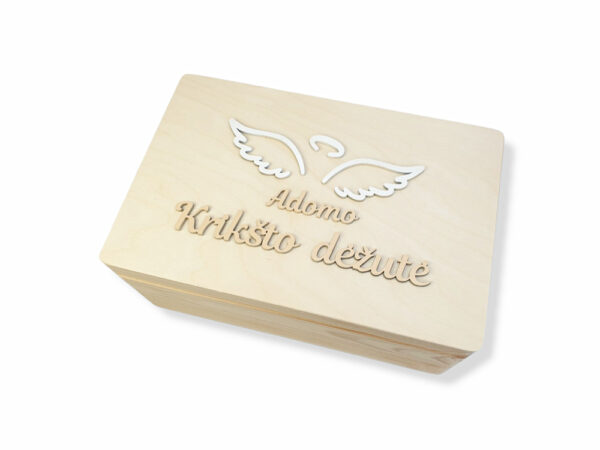Personalised Memory box ,,Adomo Kriksto dezute,, (Any name)