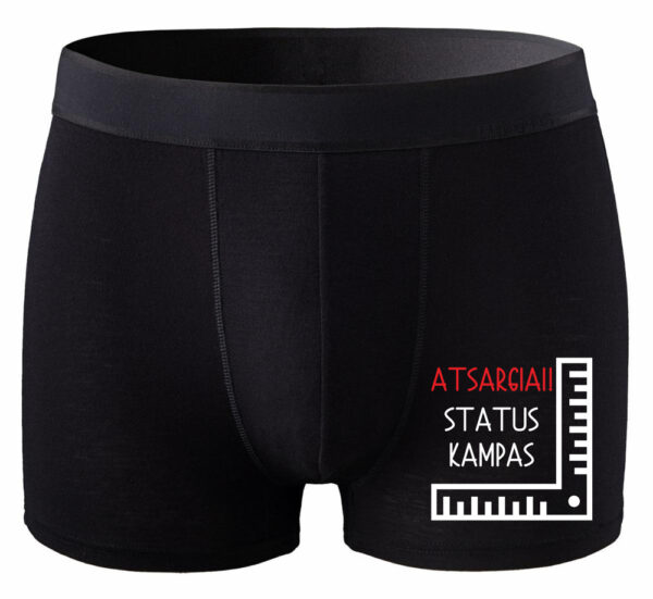 Men's Boxer Shorts ,,Atsargiai status kampas,,
