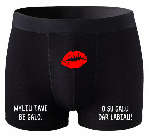 Men's Boxer Shorts ,,Myliu tave be galo,,