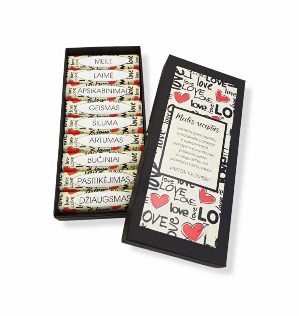 Mini chocolate set  ,,Meiles receptas,,