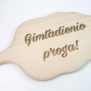 Leaf Cutting board ,,Gimtadienio proga,,