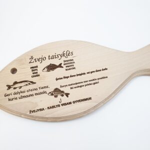 Cutting board ,,Zvejo taisykles,,