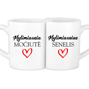 Cup set ,,Mylimiausia mociute&Mylimiausias senelis,,