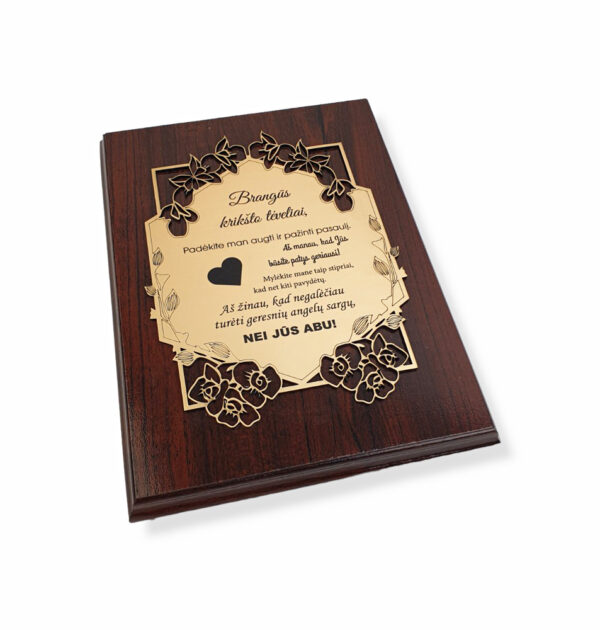 Greeting Plaque ,,Brangus Kriksto teveliai,, - Image 3