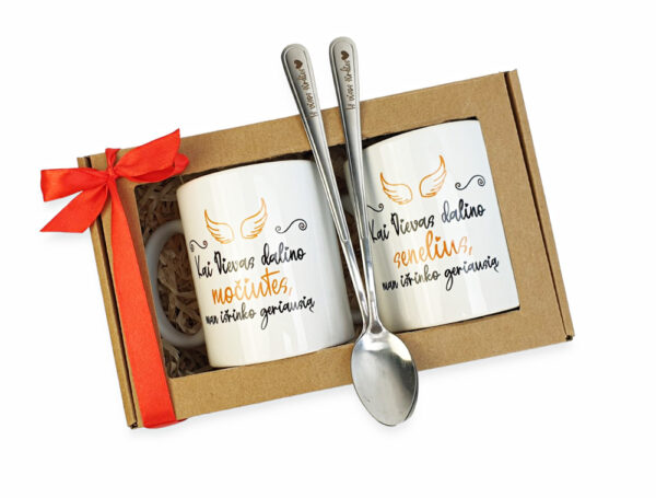 Gift set for Parents ,,Kai Dievas dalino mociutes,senelius,,
