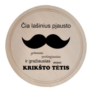 Cutting board ,,Cia lasinius pjausto Kriksto tetis,,