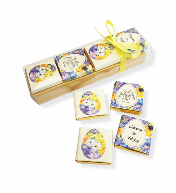 Mini chocolate set  ,,Linksmu sv. Velyku,,
