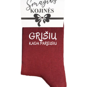 Printed Sock for Women ,,Grisiu kada pareisiu,,