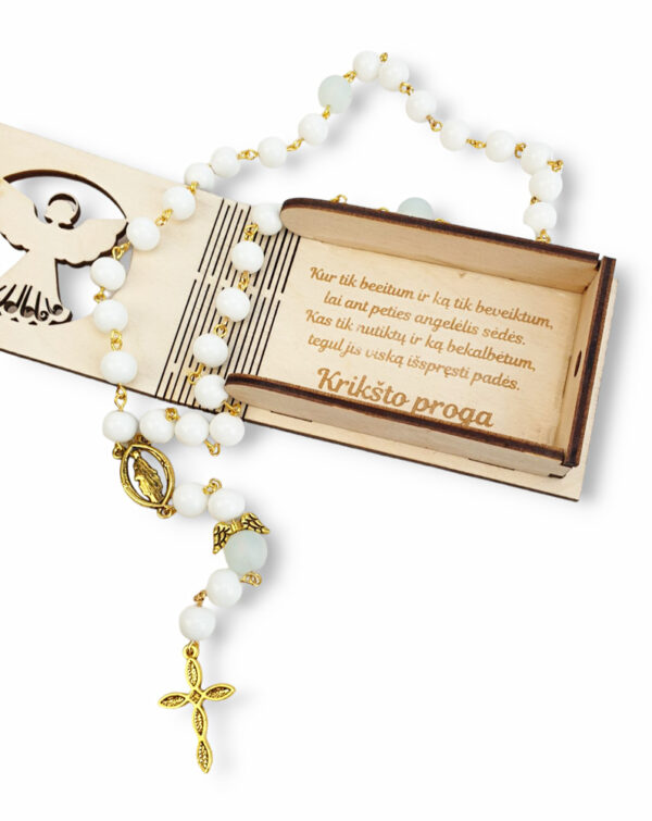 Wooden Envelope with rosary ,,Kriksto proga,, - Image 3