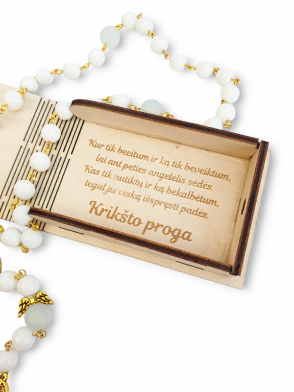 Wooden Envelope with rosary ,,Kriksto proga,, - Image 2