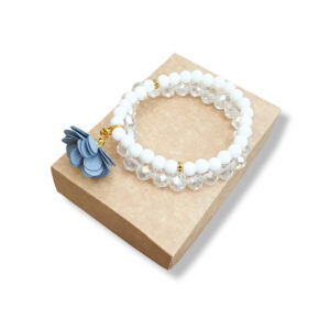 Bracelet set with flower
